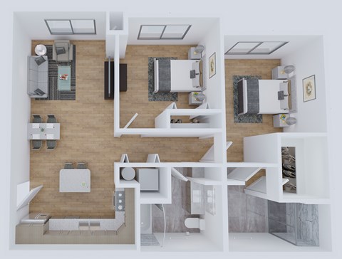 The Enclave at Canopy Park | Orlando, FL | 2 Bedroom Floor Plan